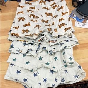 Organic cotton boys boxer briefs underwear with Fun Prints
